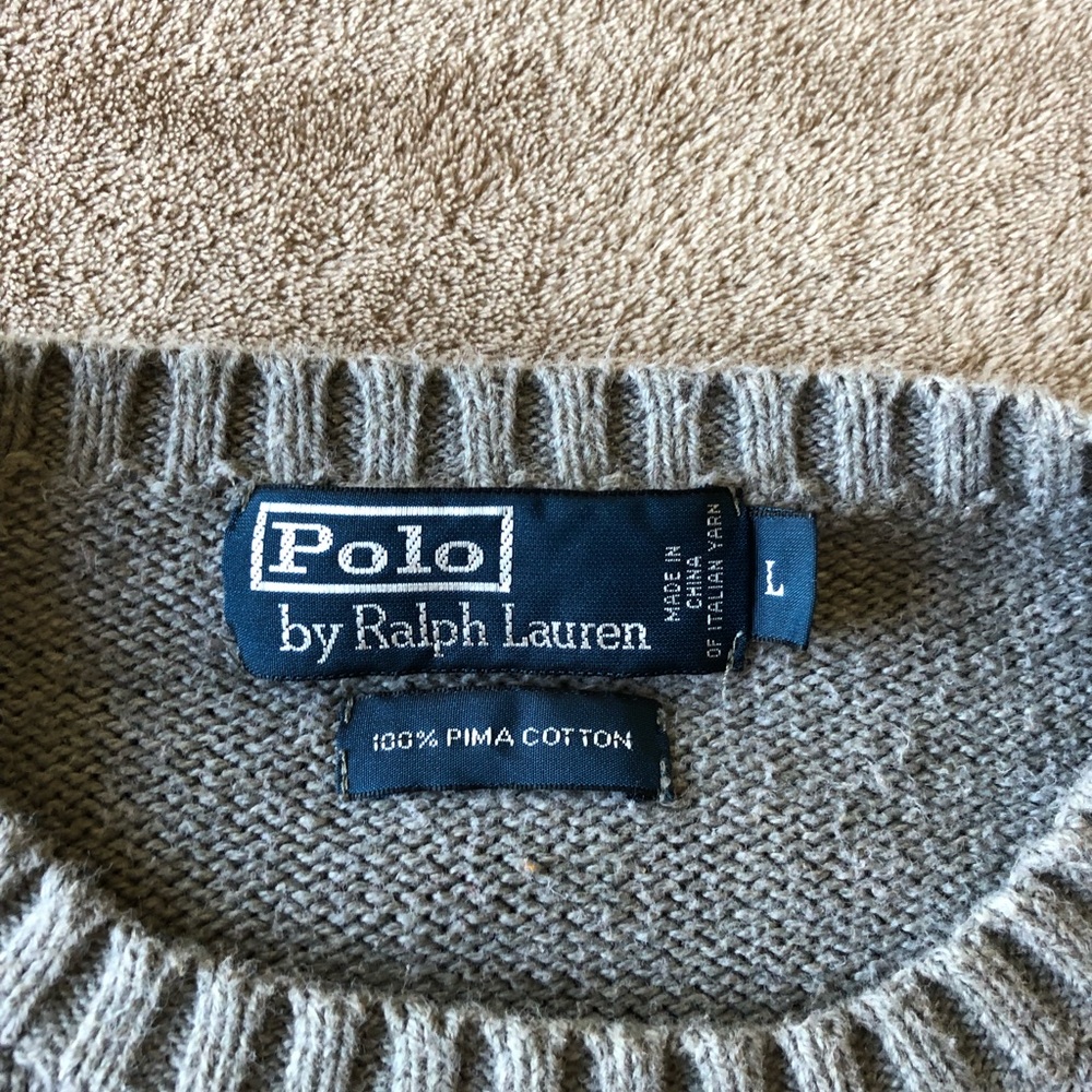 Polo crewneck sweater